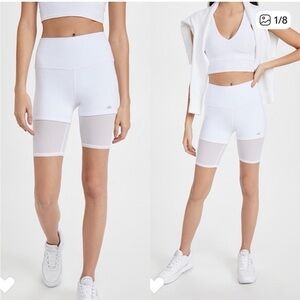 ALO Yoga Women's White Bike Shorts